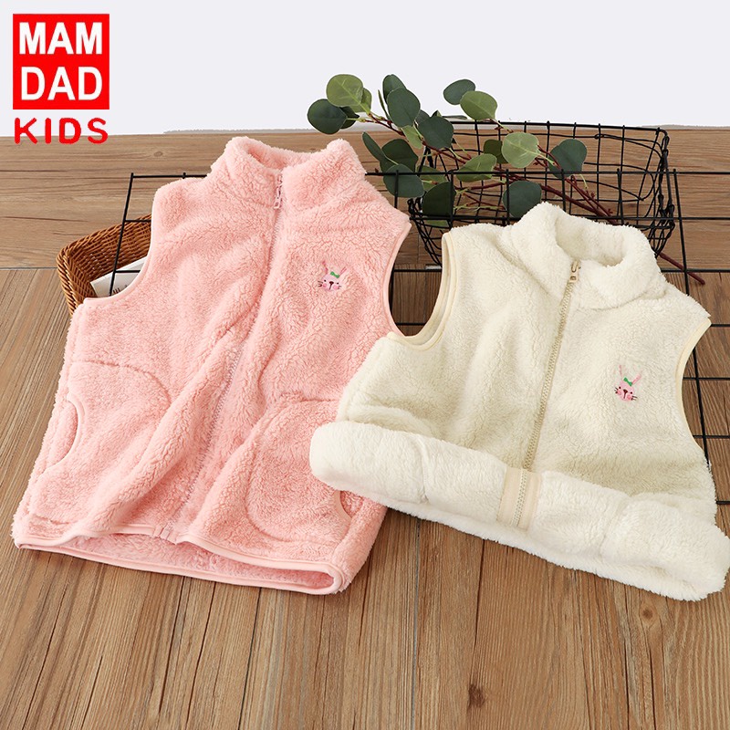 14-45kg Áo Gile Lông hãng Mamdadkids mới 2022 cho Bé Gái