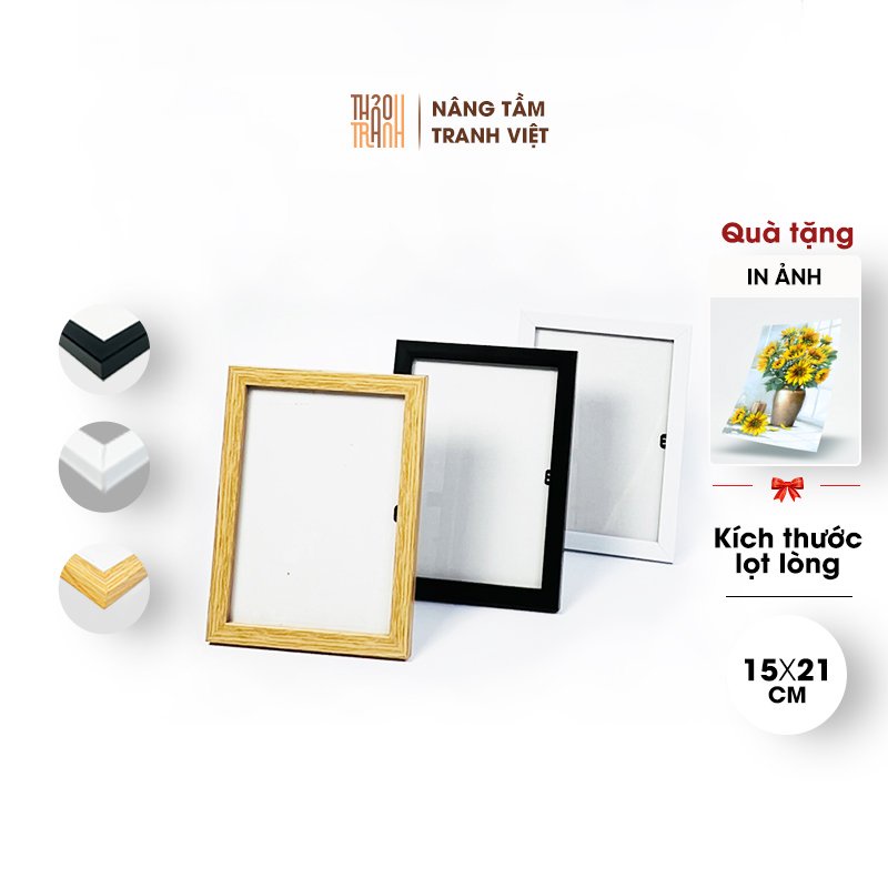 [Mã LIFEXANH03 giảm 10% đơn 500K] Khung Hình Để Bàn 13x18cm (Hoặc Treo Tường)- Tặng Kèm In Ảnh