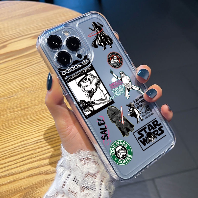 Ốp Điện Thoại TPU Trong Suốt Họa Tiết Star Wars Cho Xiaomi Redmi Note 11 12 Pro 5G 11S 10 Pro 4G 10S Redmi 12C 11A 10C 9C