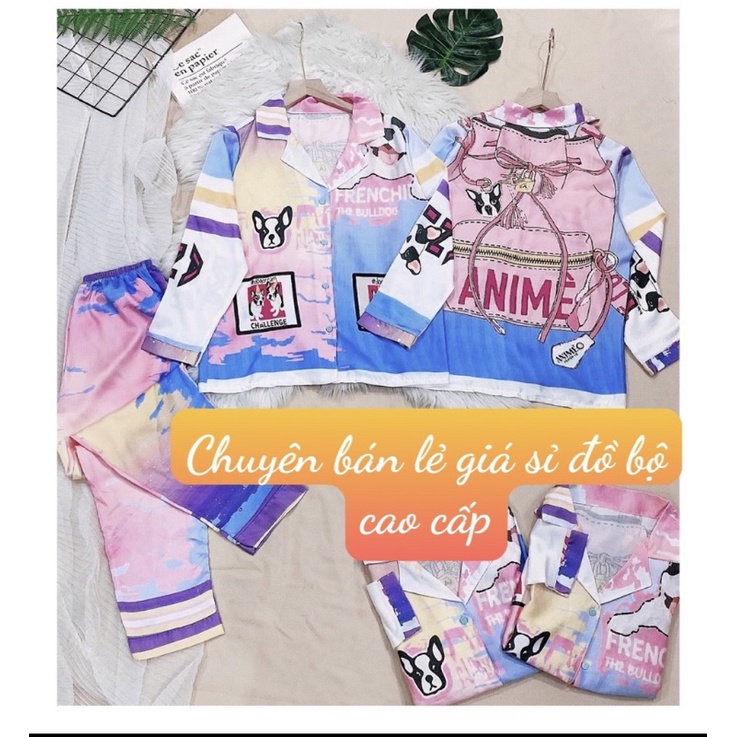 Đồ ngủ tay dài lụa latin cao cấp