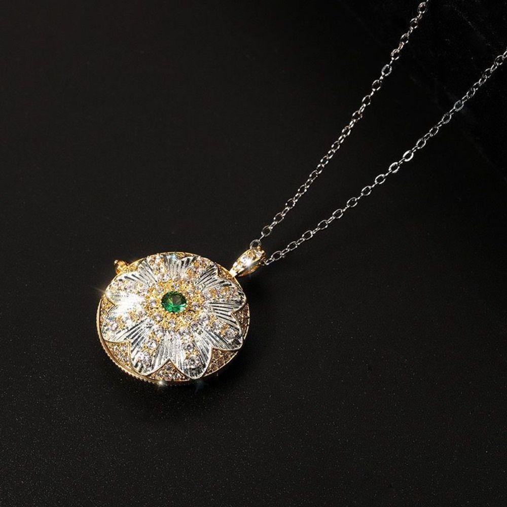 Vòng cổ Mặt Khung Ảnh Tròn Phong Cách Retro Lãng Mạn Thời Trang Dành Cho Nữ