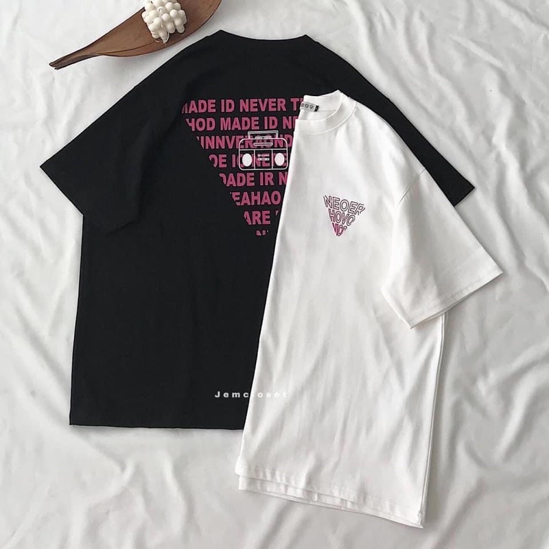 Áo phông made id never in hai mặt TT11