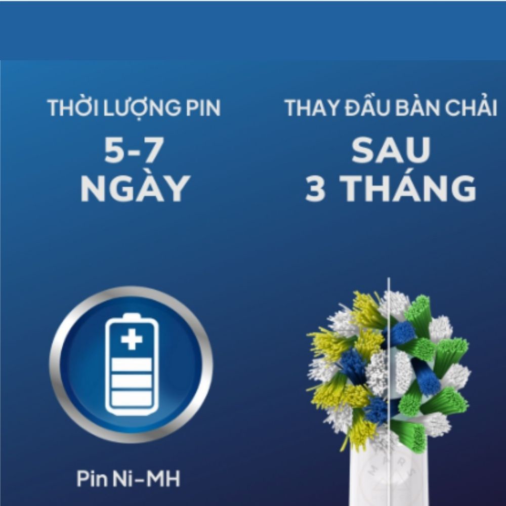 Bàn chải điện Oral-B Vitality 100, bàn chải đánh răng điện cho người lớn và trẻ em