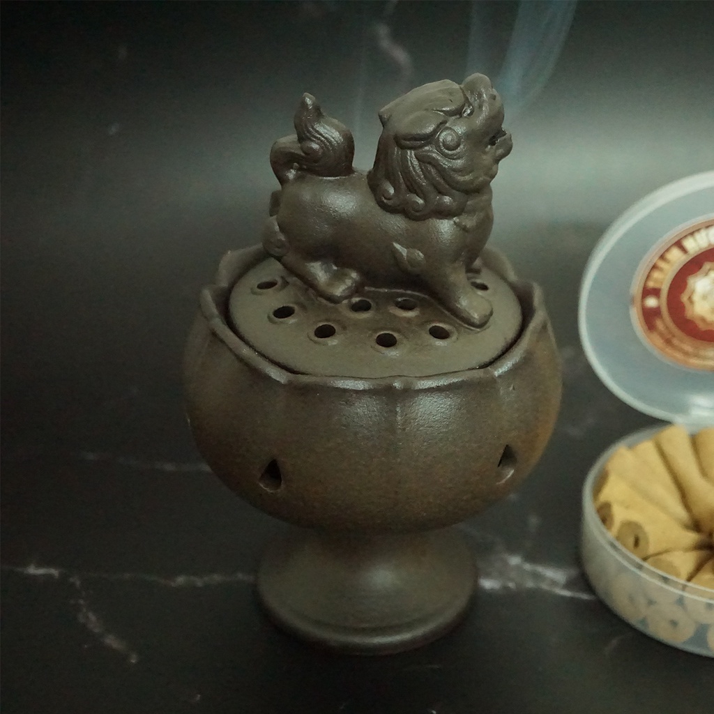 Đỉnh Xông Trầm Hương Sư Tử cao cấp cực sang