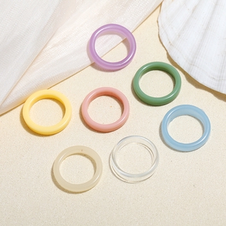 Nhẫn Nhựa acrylic Thiết Kế Đơn Giản Thời Trang Theo Phong Cách Hàn Quốc