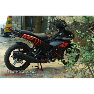Tem Trùm Exciter 150 Monster đỏ đen