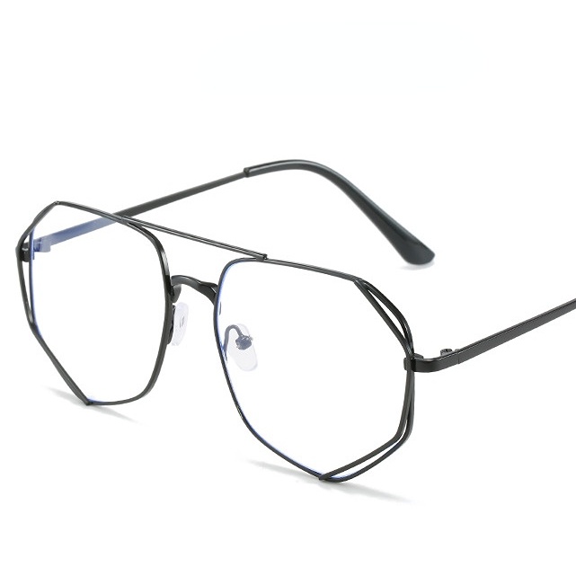 Kính Mát Gọng Vuông Kim Loại Thời Trang Cho Nam Nữ