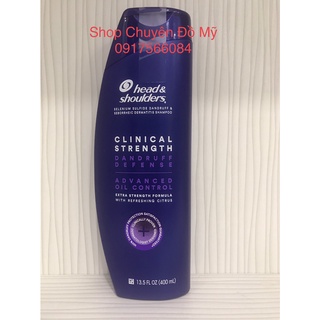 Date T4/2023_Dầu gội sạch gàu Head Shoulders Clinical Strength 400ml của Mỹ