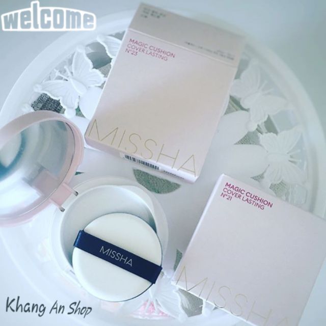 Phấn Nước Missha Magic Cushion Cover Lasting (vỏ hồng)