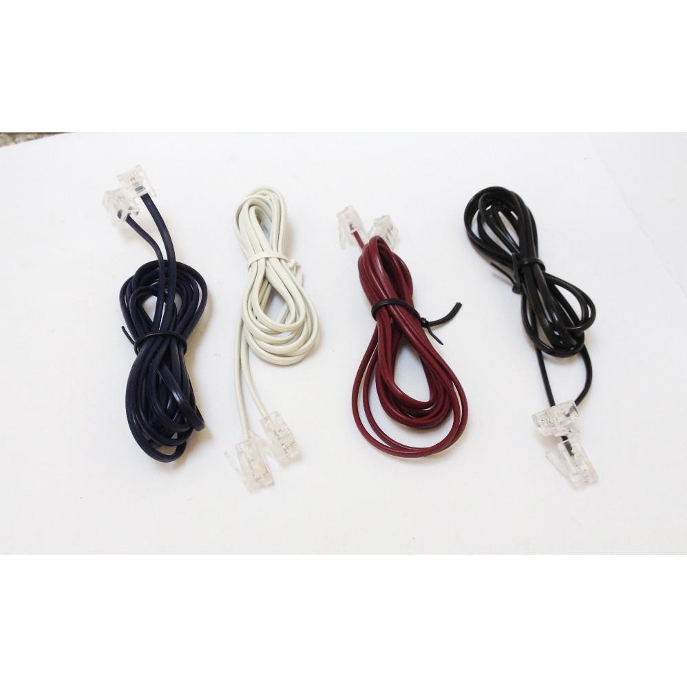 Dây line dây nguồn 1,5-2m có 2 jack cắm nối giữa 2 máy điện thoại cố định hay nối từ ổ cắm trên tường. LKLINE2M