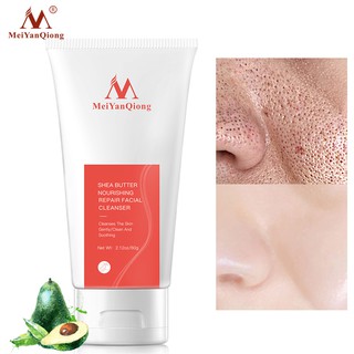 Sữa rửa mặt MeiYanQiong chiết xuất từ bơ hạt mỡ se khít lỗ chân lông dưỡng trắng da 60g