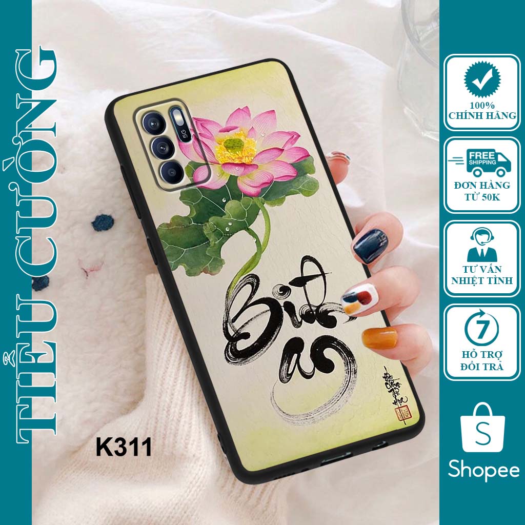 Ốp Oppo Reno 6 5G, Reno 6Z, Reno 6 Pro 5G, Reno 7 5G, Reno 7Z 5G in hình thư pháp RẺ BỀN ĐẸP