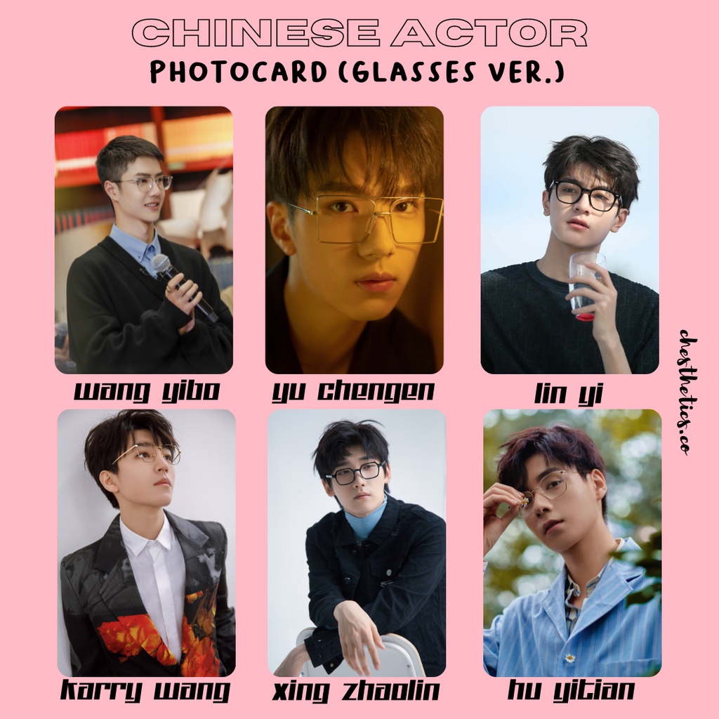 [ CHINA ACTOR ] Ảnh Card Bo Góc Diễn Viên Nam Trung Quốc - Chủ Đề Học Bá [ PHOTOCARD ]