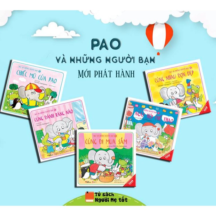 Sách - Ehon 0-6t Pao và những người bạn combo 5 tập đầu | BigBuy360 - bigbuy360.vn