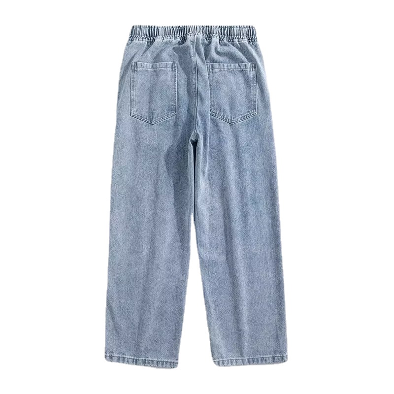 Quần Jeans Rách Dáng Rộng Thời Trang Hàn Quốc Cho Nam Giới size S-3XL