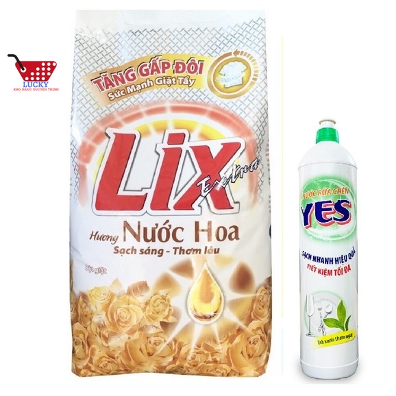 Bột giặt Lix Hương Nước Hoa Tặng Chai NRC 400g (Ngẫu nhiên)