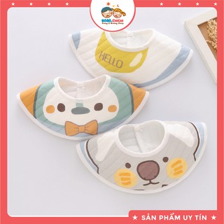 Set 3 yếm tròn xoay 360 chống thấm cao cấp cho bé