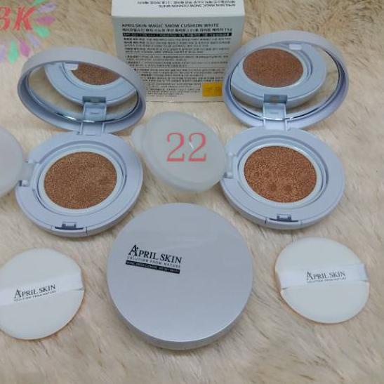 APRIL SKIN Phấn nước April chiết xuất vàng trắng holo