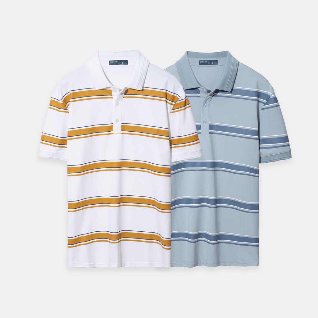 Áo polo nam có cổ BEN&TOD S21064 vải thun cotton, nam tính, chỉnh chu, sang trọng, trẻ trung