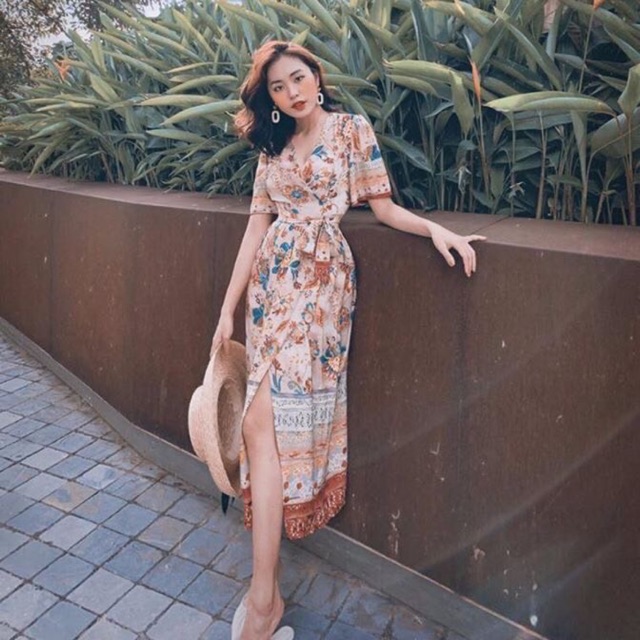 Váy maxi thổ cẩm