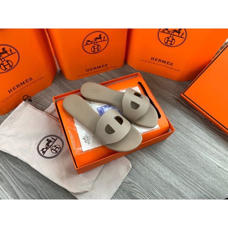 Dép lê Hm mũi lợn da mịn fullbox