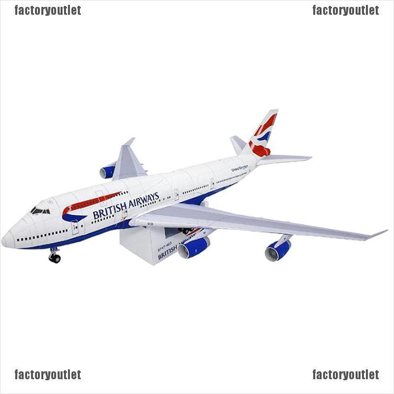 Mô Hình Máy Bay Boeing 747 3d Tỉ Lệ 1: 144