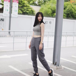 Quần Jogger Nữ Thun Gân ( Hàng VNXK)