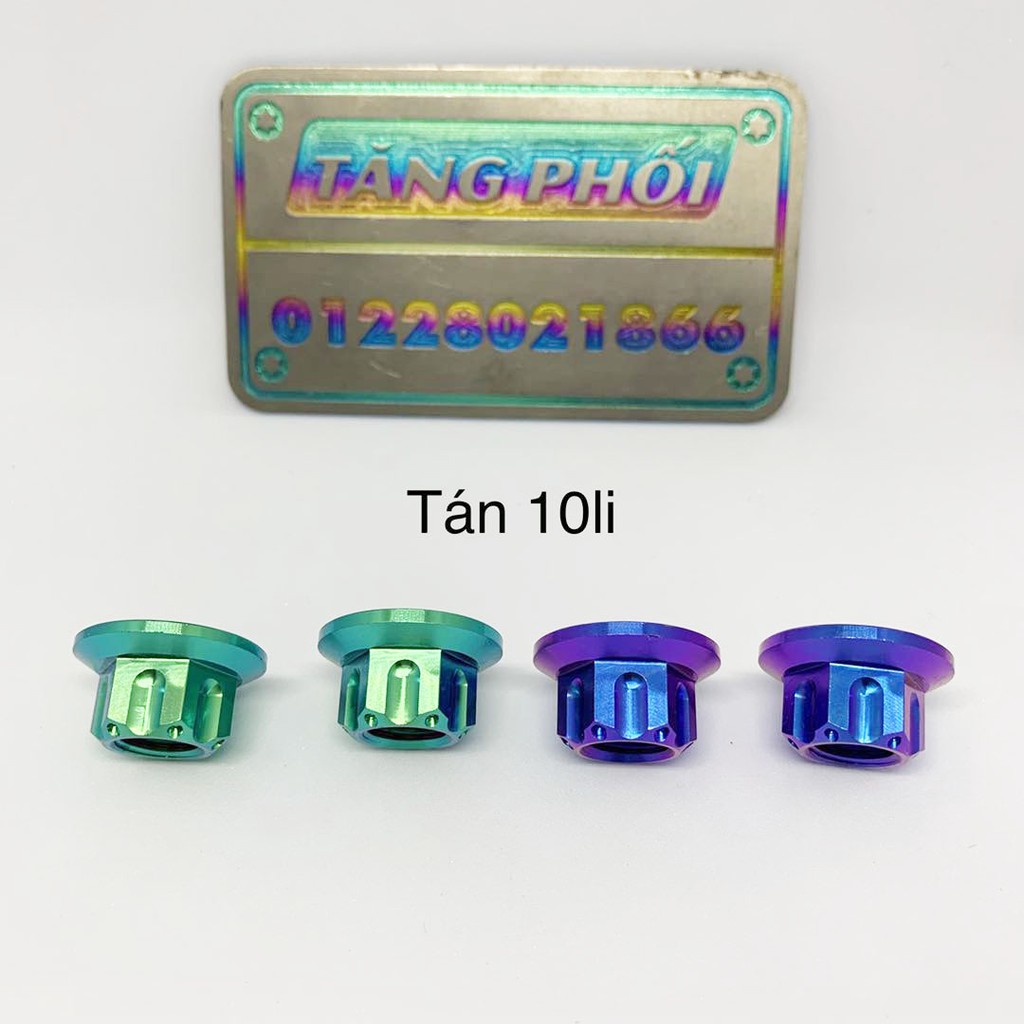 Tán 10 li titanium Gr5 cho cùi dĩa Winner 150 , Sonic , tán cốt bánh trước xe Yamaha