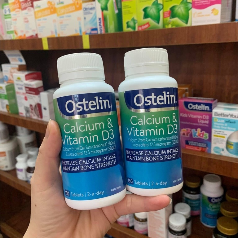 Canxi Bầu - Canxi Ostelin Vitamin D &amp; Calcium 130 Viên Úc