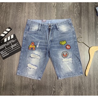 quần short jean nam thêu logo/hình thật hỗ trợ đổi trả 7 ngày