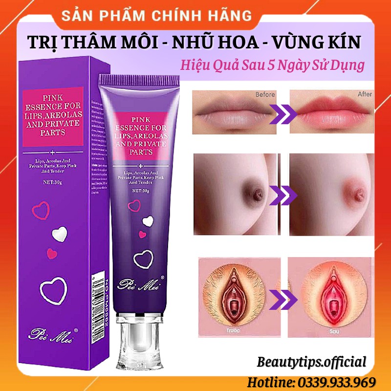 Chống Thâm Môi - Làm Hồng Nhũ Hoa - Vùng Kín Pei Mei