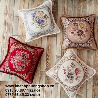 gối tựa lưng ghế gỗ - gối tựa lưng ghế