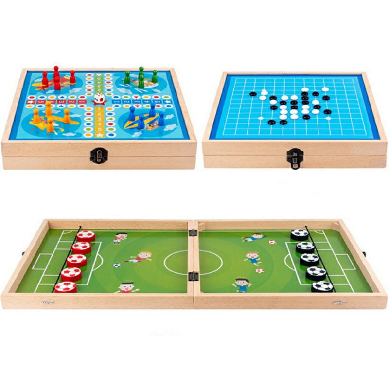 Bộ Cờ 3in1: Cờ Vua , Cá Ngựa và Búng Giúp Bé Vừa Học và Chơi Thỏa Thích