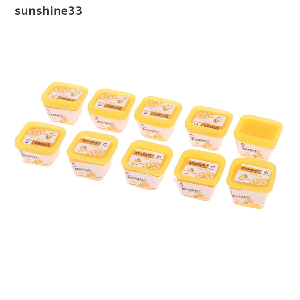 Set 10 mô hình ly kem trang trí nhà búp bê tỉ lệ 1/12