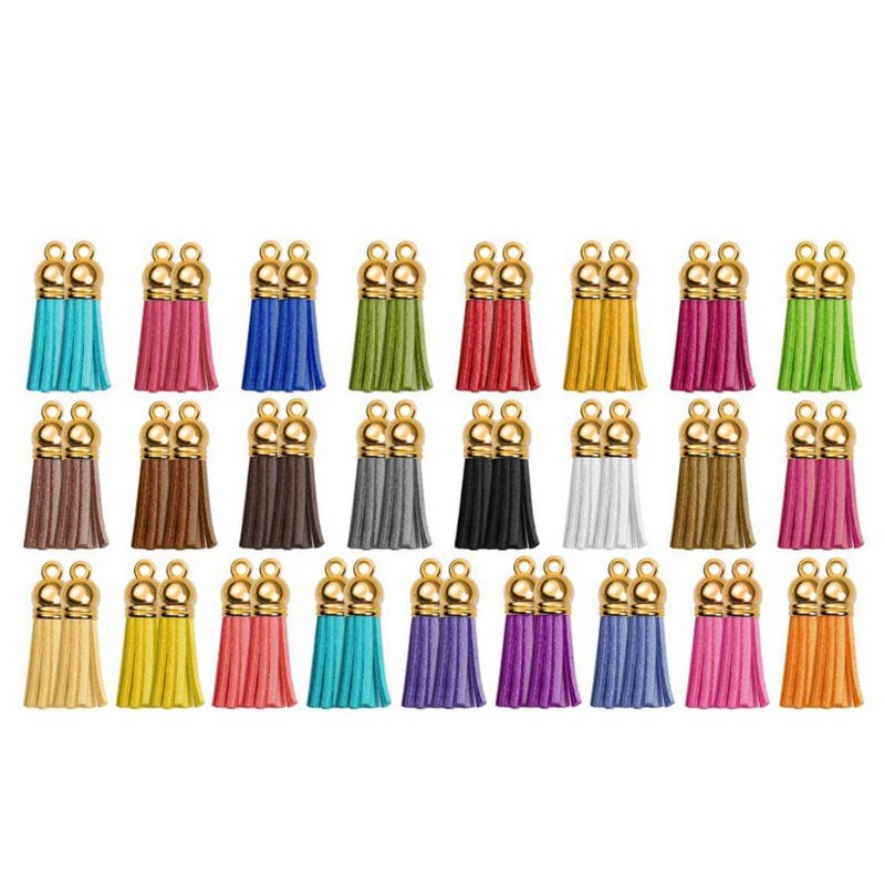 1 Set Móc Khóa Da Tua Rua Thủ Công DIY