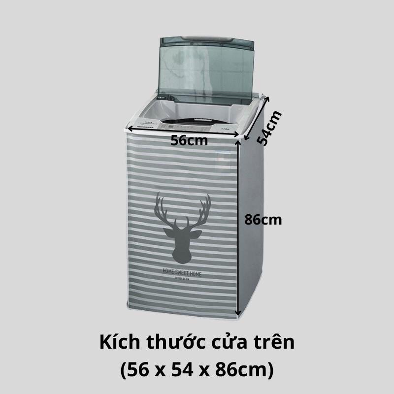 Bọc máy giặt hình thú, Vỏ Bọc Máy Giặt Cửa Ngang, Cửa Trên, Áo Trùm Máy Giặt Chống Thấm Nước Size Lớn
