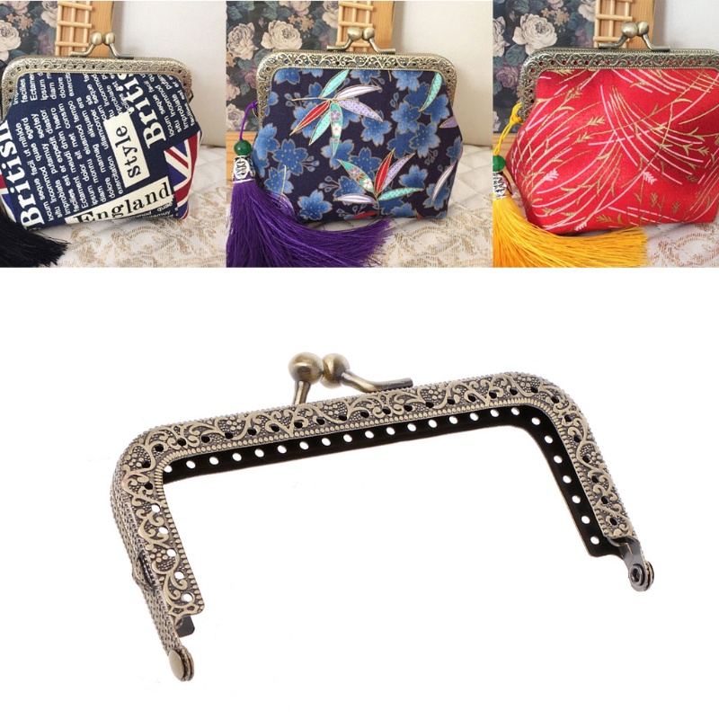 1 Khung Khóa Kim Loại DIY 10 5cm Cho Túi Xách / Tiền Xu