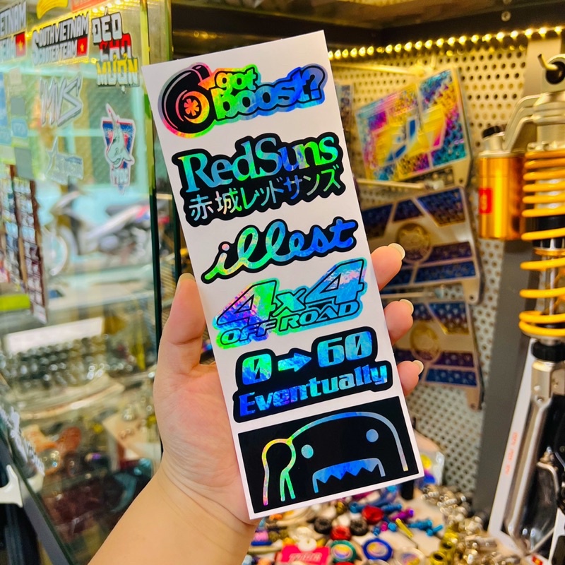 Set Tem Sticker màu hologram cực đẹp ✌