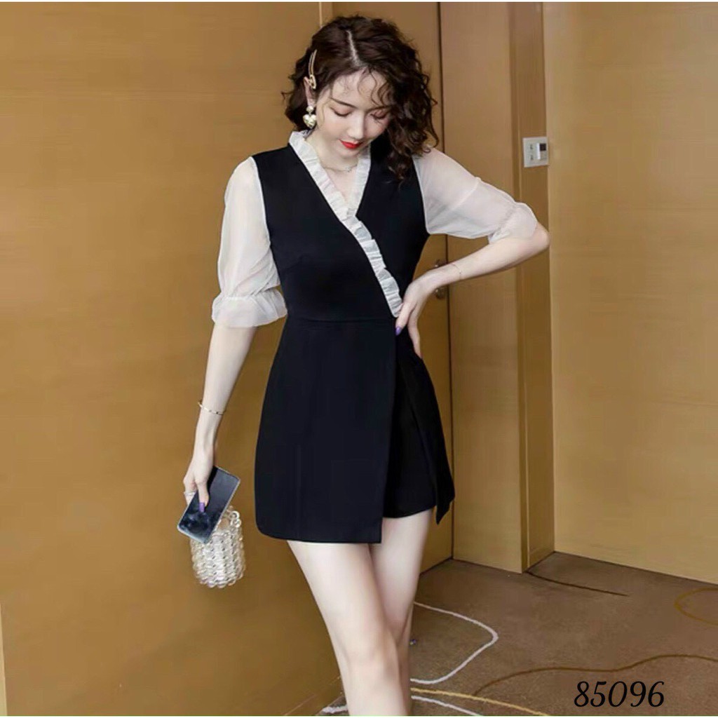 Váy Nữ Đẹp Trẻ Trung, Đầm Phối Tay Voan Siêu Xinh Phong Cách Hàn Quốc Thời Trang Nữ Hoàng Nhi | BigBuy360 - bigbuy360.vn