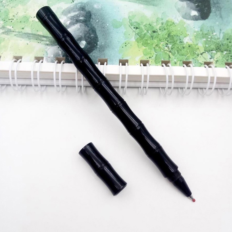 PR4VN 1Pc Bamboo Brass Pen Metal Pen Ballpoint Pen Copper Pen Gift For School Office TOM