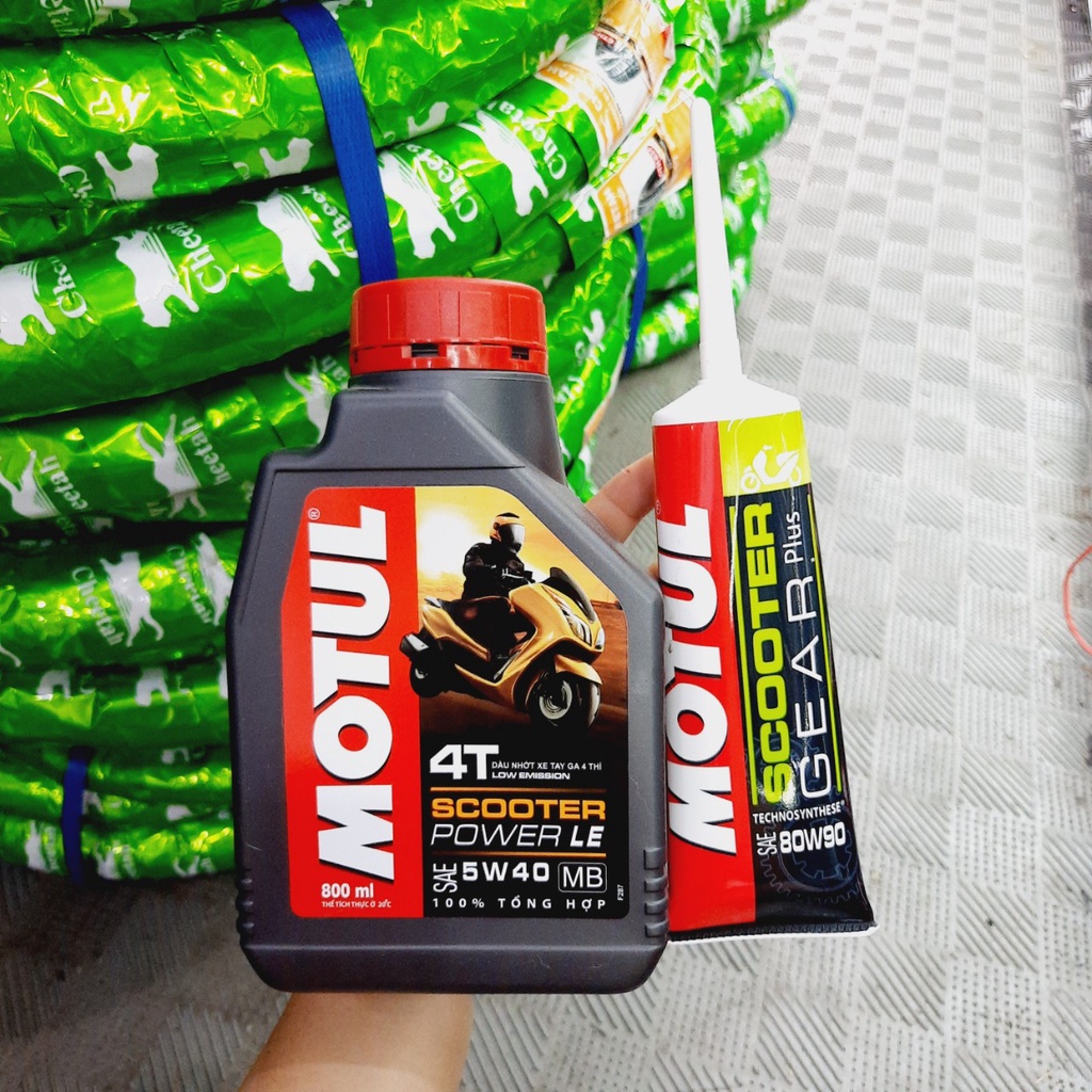 Nhớt Motul Scooter Power Le 5w40 100% Tổng Hợp Dành Cho tất cả Xe Tay Ga