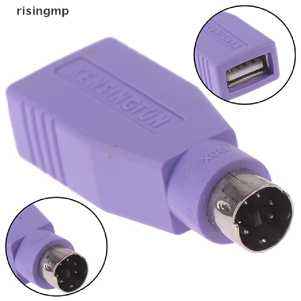 1 Bộ Chuyển Đổi USB Female Sang PS2 PS / 2 Male ♨Trên đó