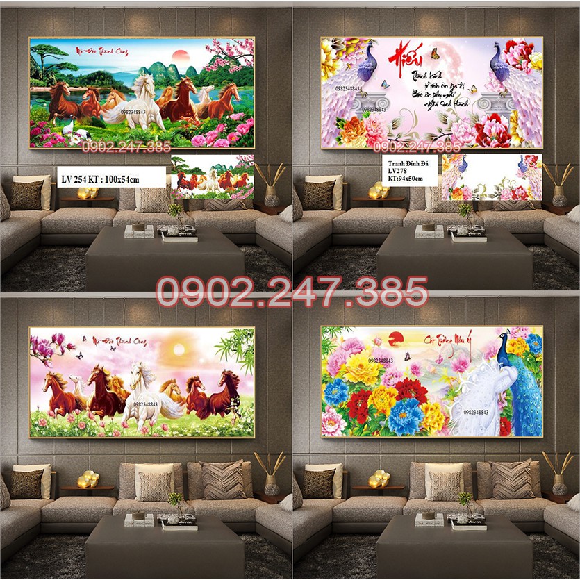 Tranh đính đá - tranh gắn đá mẫu mới 2022