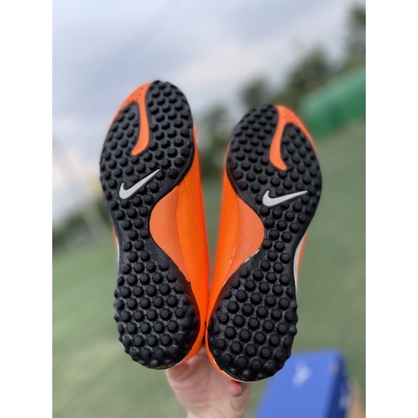 Giày đá bóng banh sân cỏ nhân tạo đế TF hyper venom1 3 màu vàng chanh cam đỏ hồng
