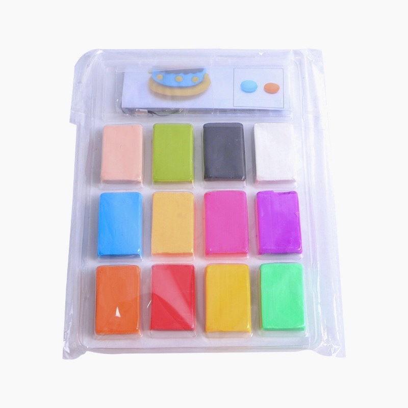 Đất sét nung polymer 12 -24 -36 kèm phụ kiện làm móc khoá và kẹp tóc