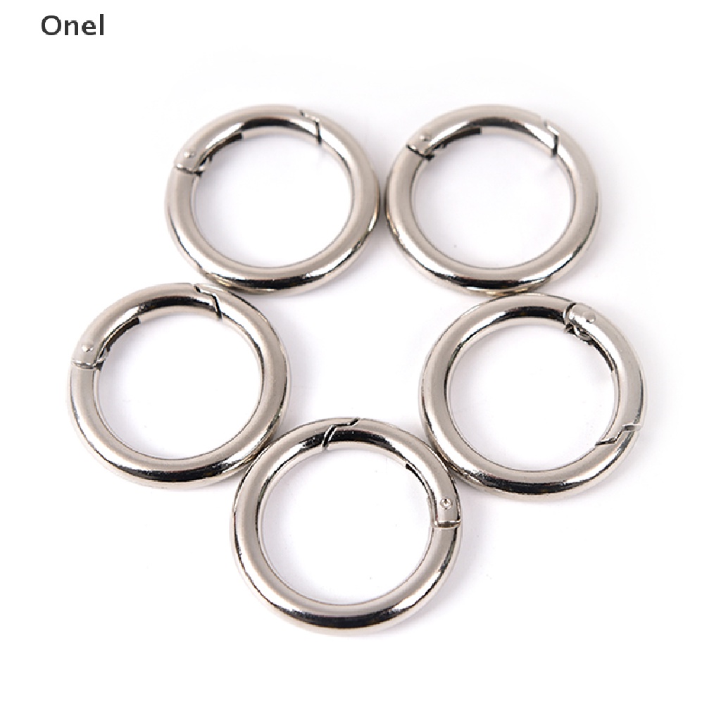 Set 5 móc khóa tròn bằng kim loại 35mm | BigBuy360 - bigbuy360.vn