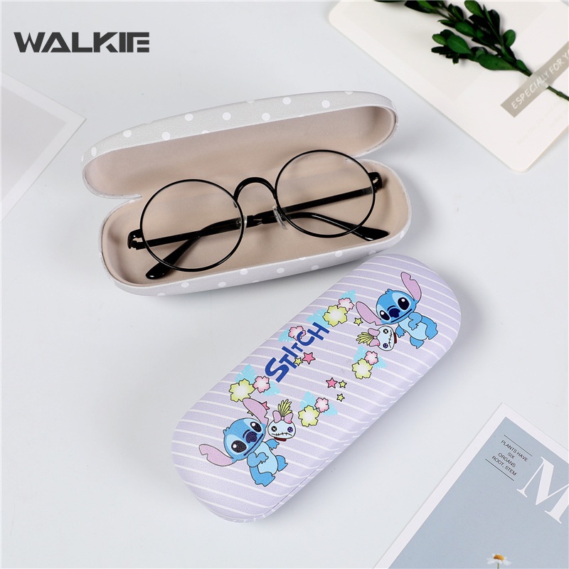 SANRIO Hộp Đựng Mắt Kính Bằng Pu Họa Tiết Hoạt Hình Kuromi My Melody Cinnamoroll Dễ Thương Dành Cho Học Sinh