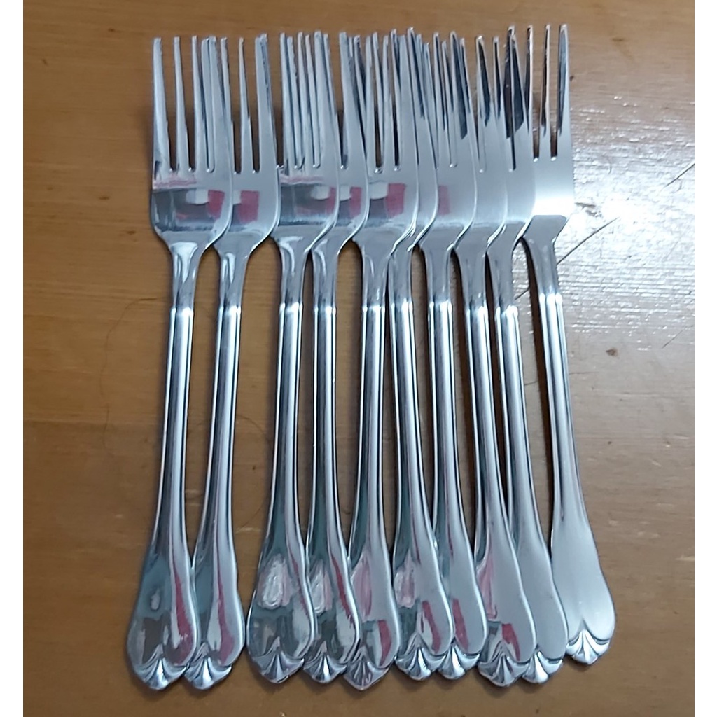 Set 10 thìa, dĩa inox