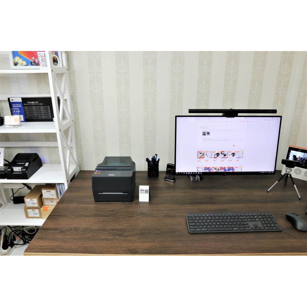 Máy in tem mã vạch dPos G630 300dpi in tem nhãn tem phụ chuyên dụng độ nết cao nhờ sử dụng mực ribbon | BigBuy360 - bigbuy360.vn