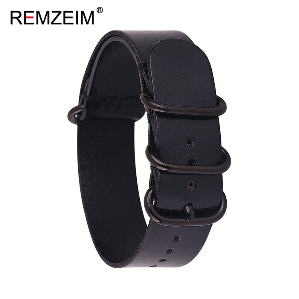 Dây Da Đồng Hồ Đeo Tay 14mm 16mm 18mm 20mm 22mm 24mm Đơn Giản Cổ Điển